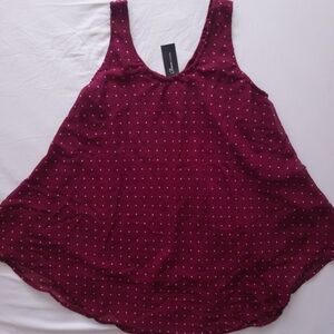 Polka Dot Dress - Plum